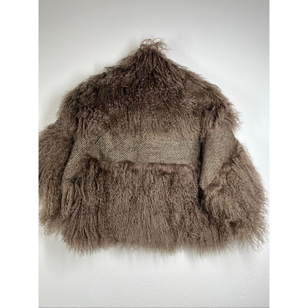 Kenzo Brown Mongolian Shearling Fur Jacket - Picture 5 of 14